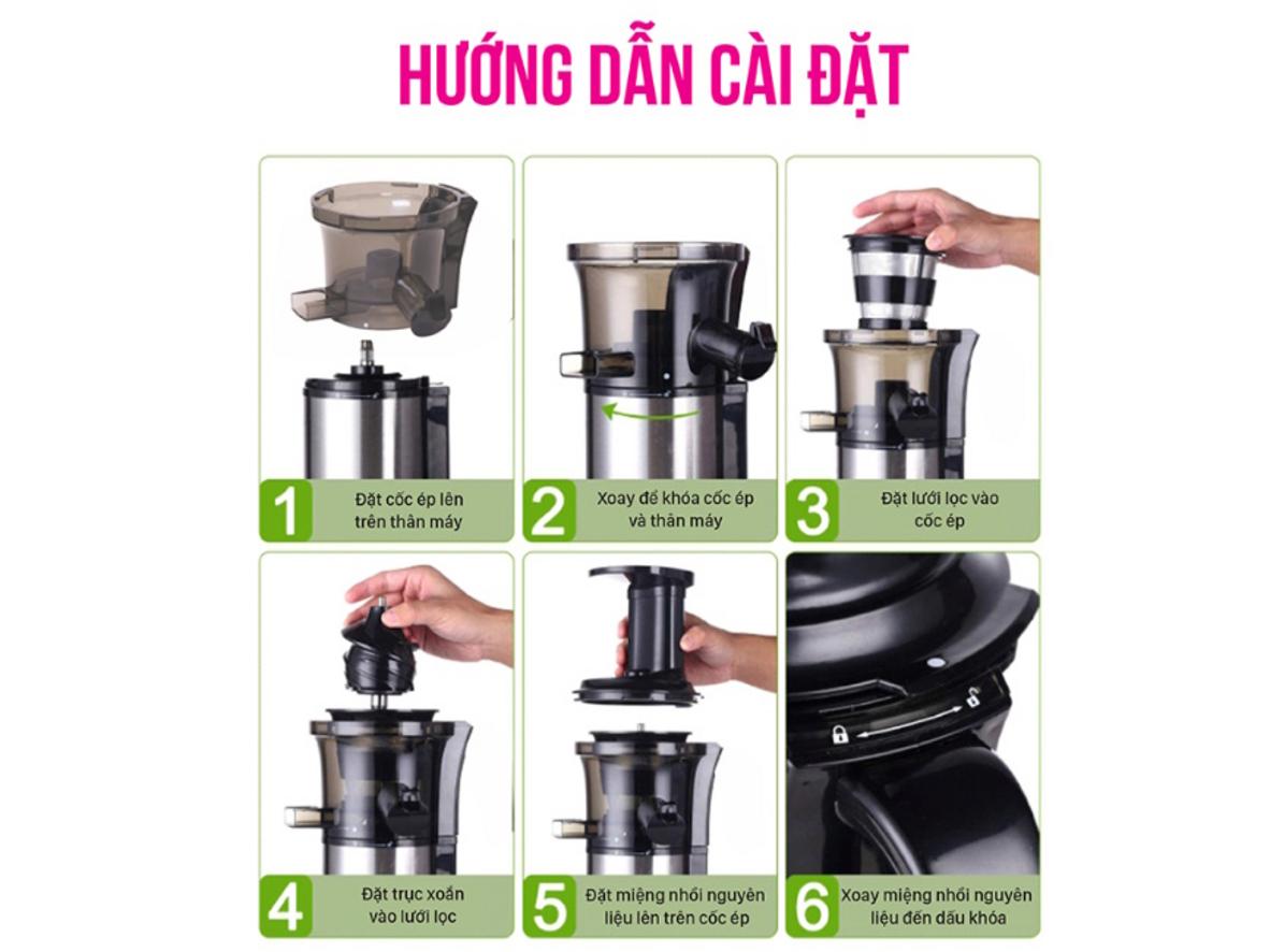 Tiện dụng cho gia đình 3-5 người với bình chứa 500ml