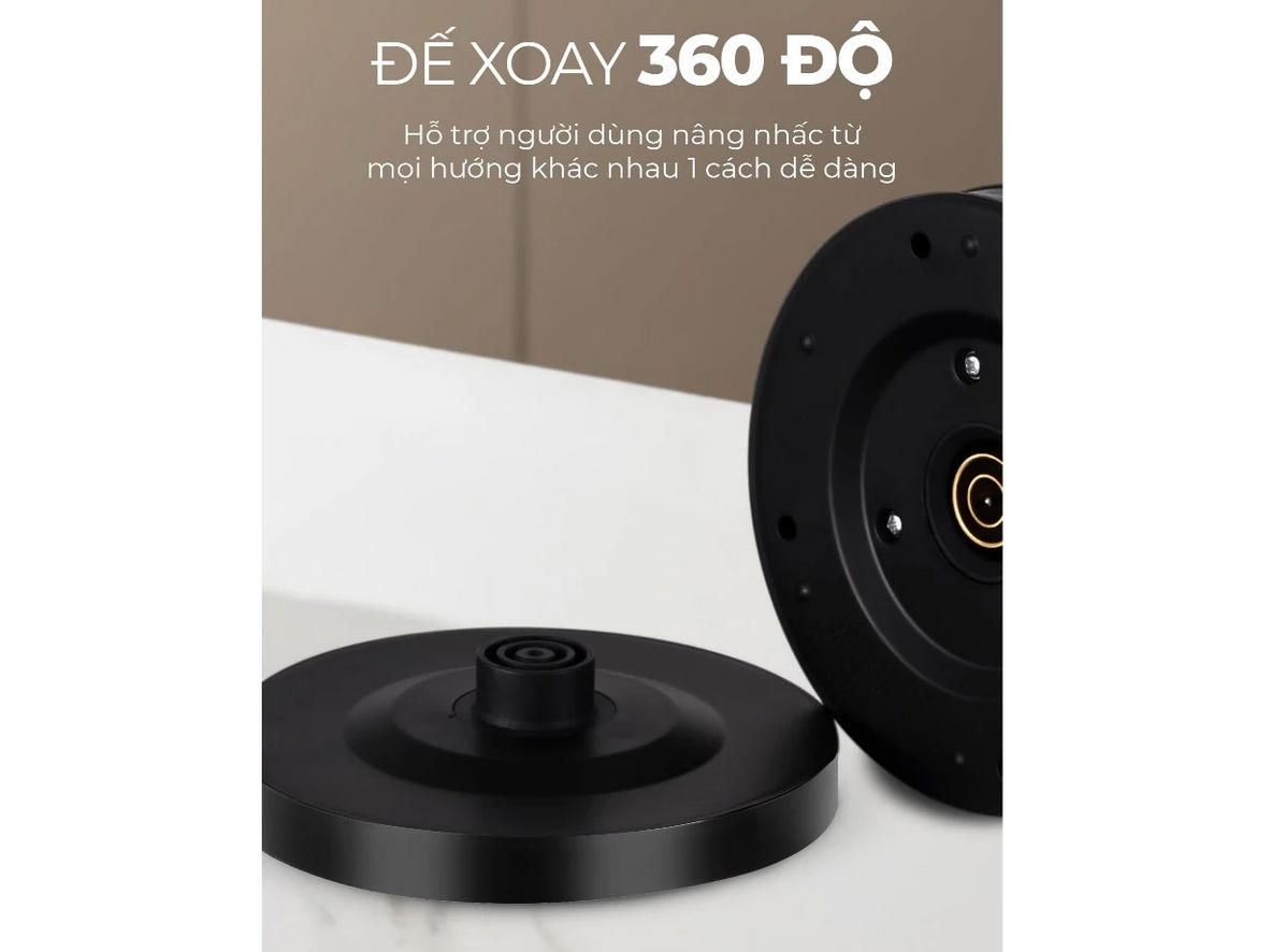 Công suất 1.500W giúp đun nước nhanh hơn.