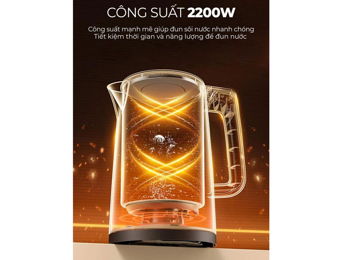 Ruột Inox 304 và tự ngắt khi sôi giúp dùng an tâm hơn.