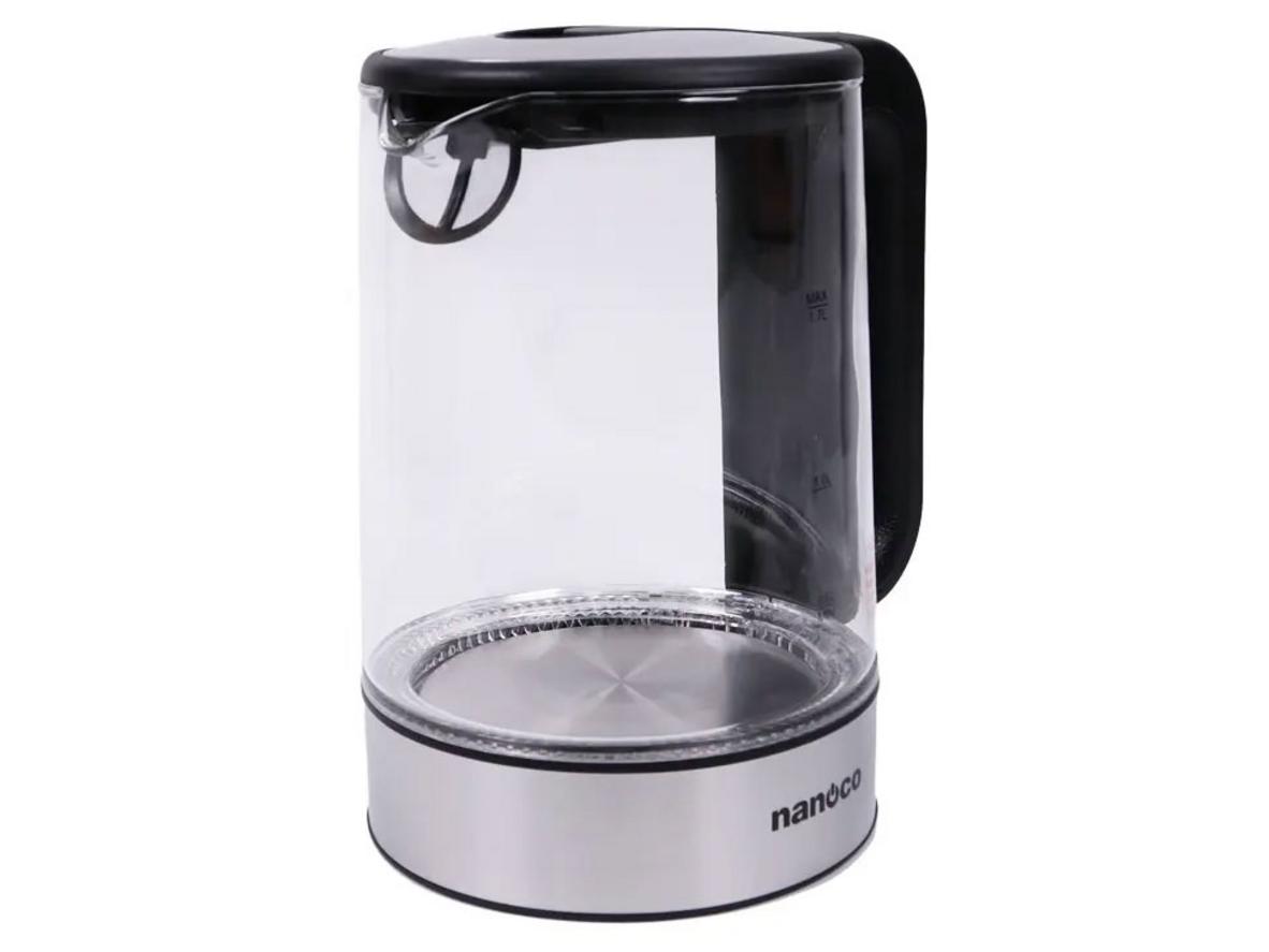 Tổng quan Bình đun siêu tốc thủy tinh Nanoco NKT1790 1.7 lít
