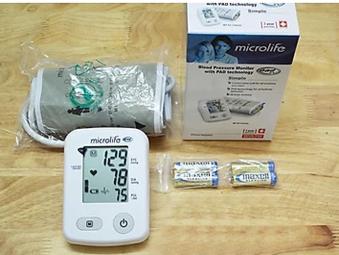 Bộ nhớ 30 kết quả và vạch WHO của Microlife A2 Classic