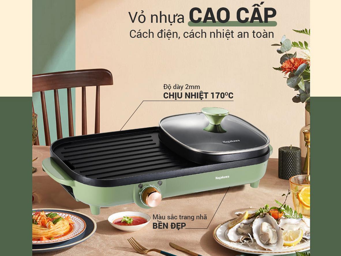 Bề mặt chống dính đa lớp, dễ vệ sinh sau khi dùng