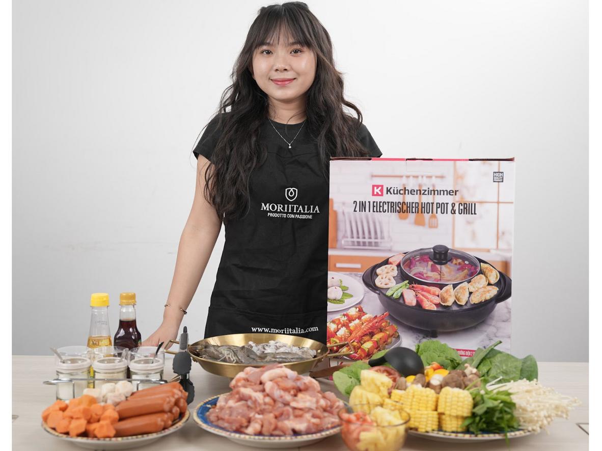 Bề mặt chống dính giúp vệ sinh nhanh và nhẹ
