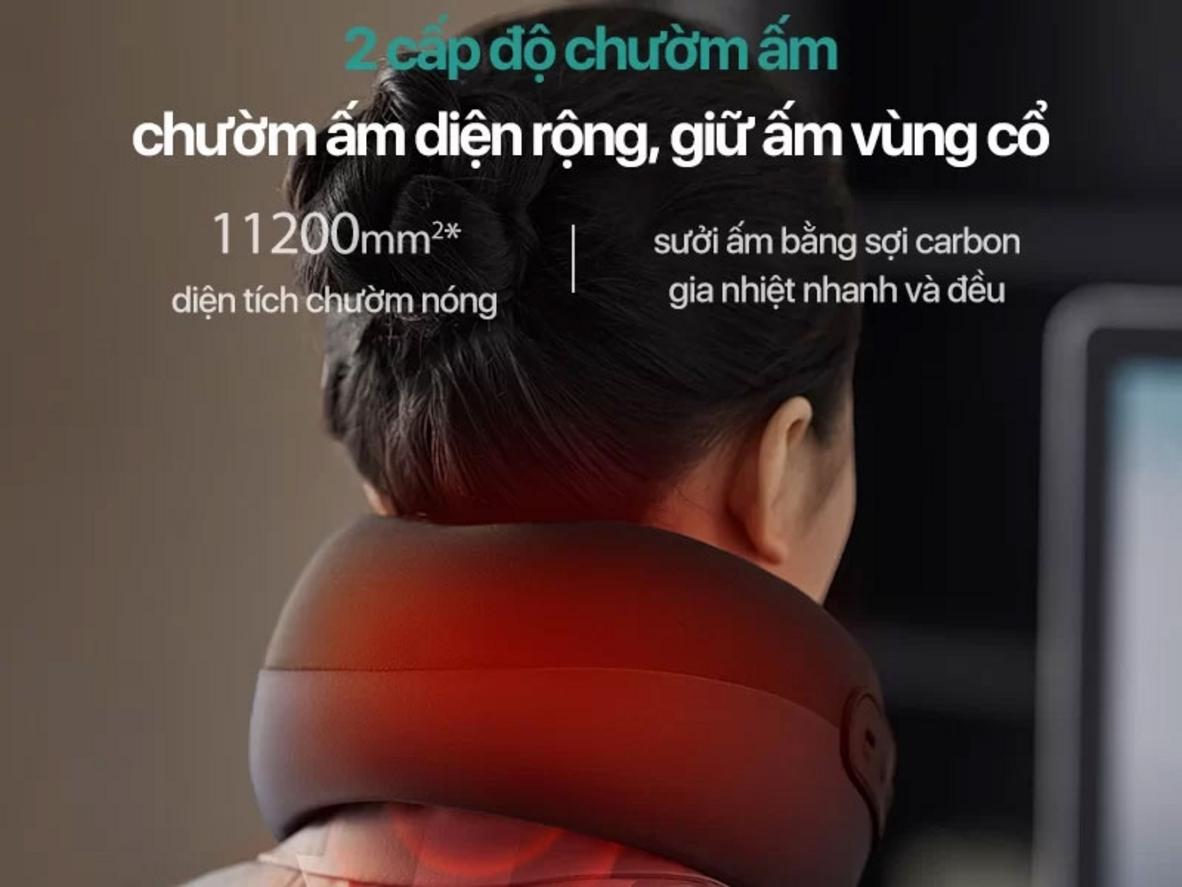 Chườm nóng 2 cấp độ 40°C và 45°C