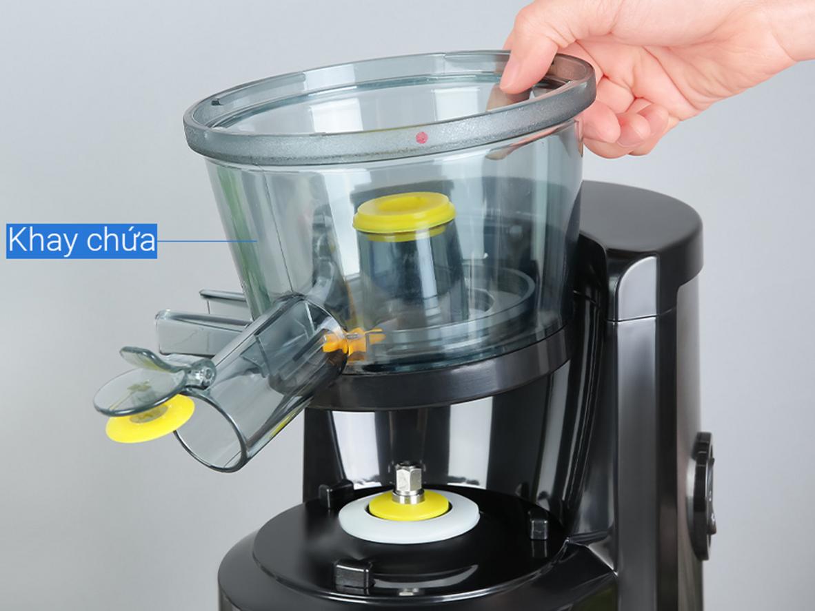 Cối ép ABS, PP và bàn chải vệ sinh giúp làm sạch thuận tiện.