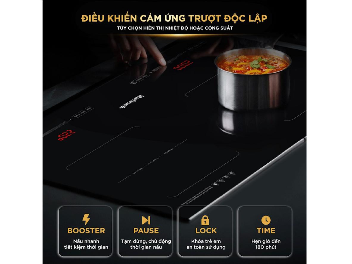 Công nghệ Inverter giúp nấu ổn định và tiết kiệm điện.