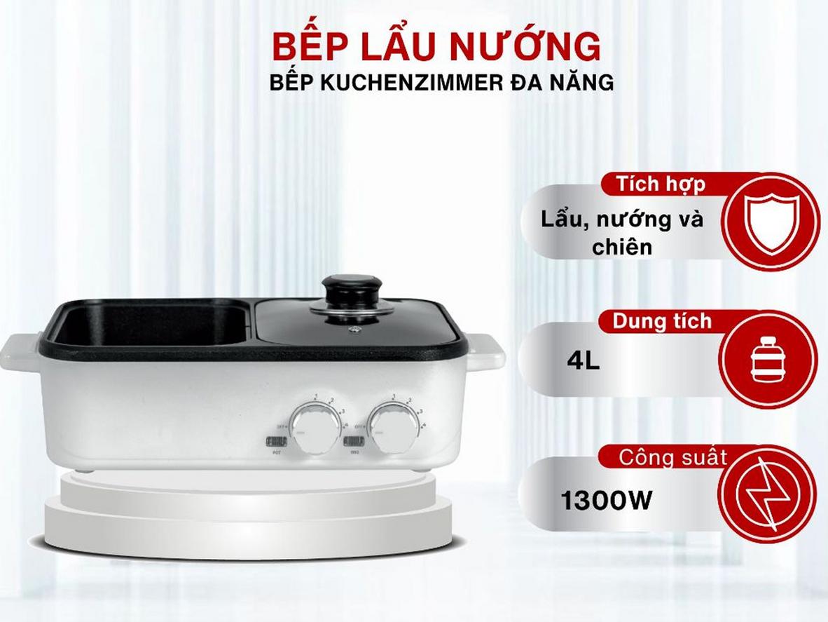 1.300W cho khả năng làm nóng nhanh, đều nhiệt