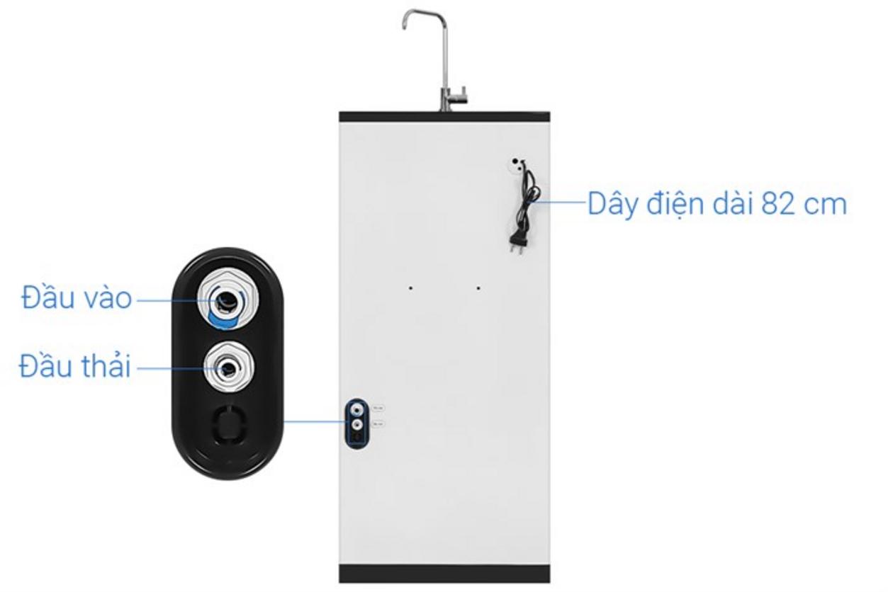 Công suất lọc 15 lít/giờ, bình chứa 10 lít