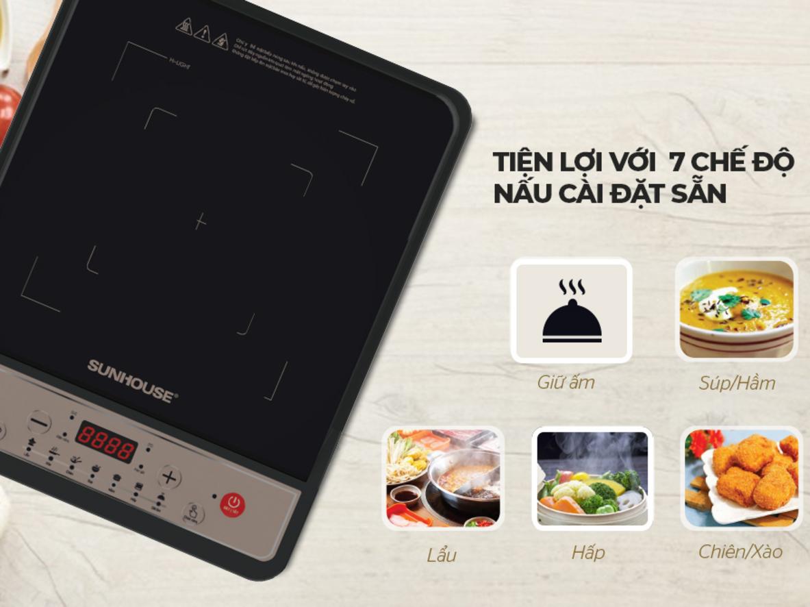 Công suất 1800W giúp nấu nhanh hơn và tiện hơn mỗi ngày.
