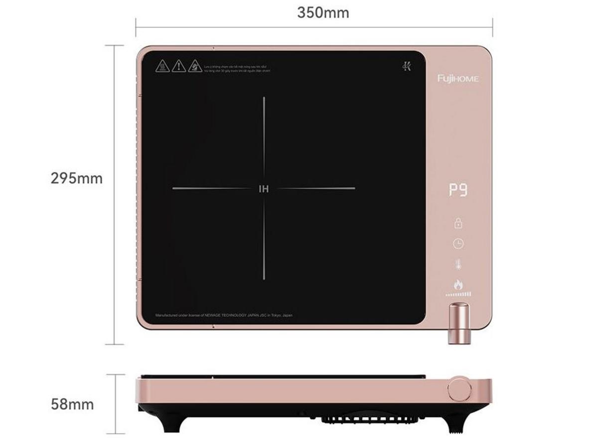 Công suất 1850–1900W giúp nấu nhanh, gọn hơn