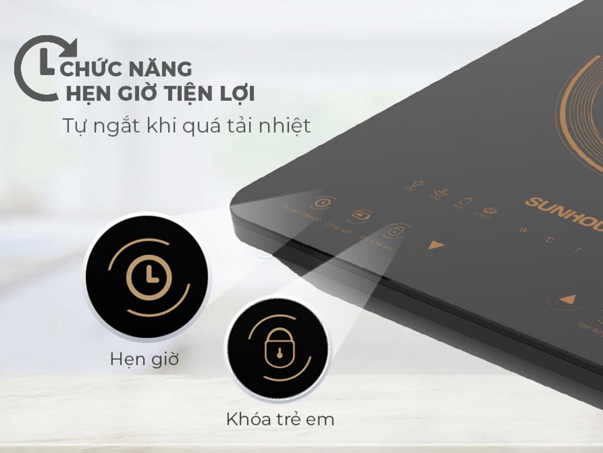 Công suất 2000W giúp nấu nhanh hơn