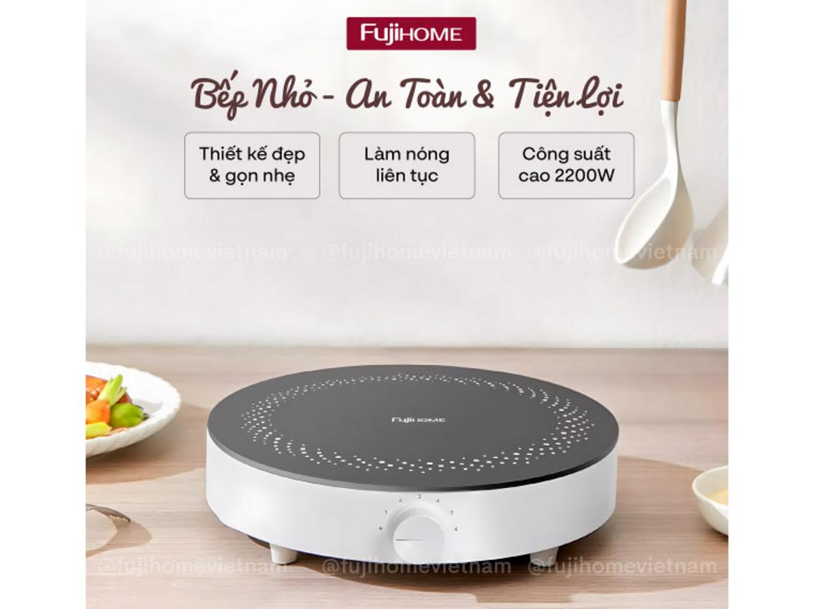 Công suất 2200W giúp nấu nhanh và tiện lợi.