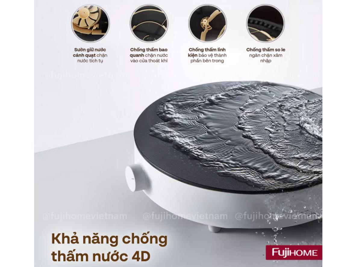 Công suất 2200W giúp nấu nhanh và tiện lợi.