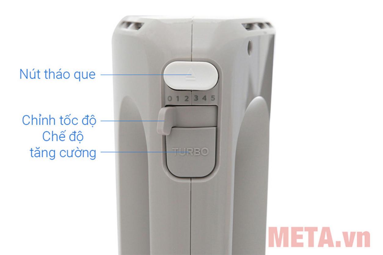 Công suất 300W và Turbo giúp đánh trứng, trộn nhanh hơn