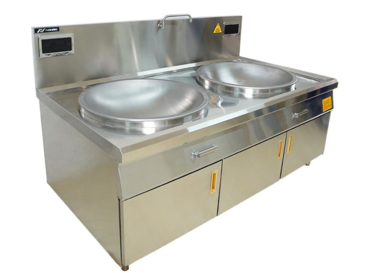 Tổng công suất 40kW giúp nấu nhanh trong giờ cao điểm.