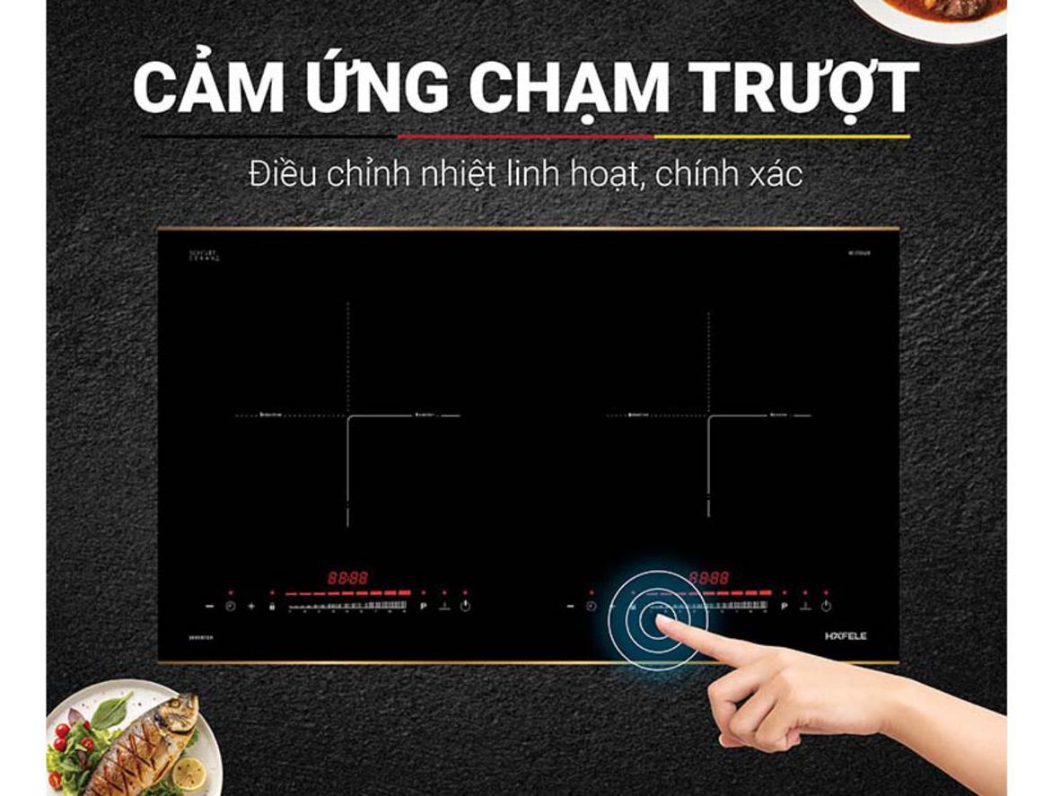 Nấu nhanh với 2 vùng nấu và công suất 4600W