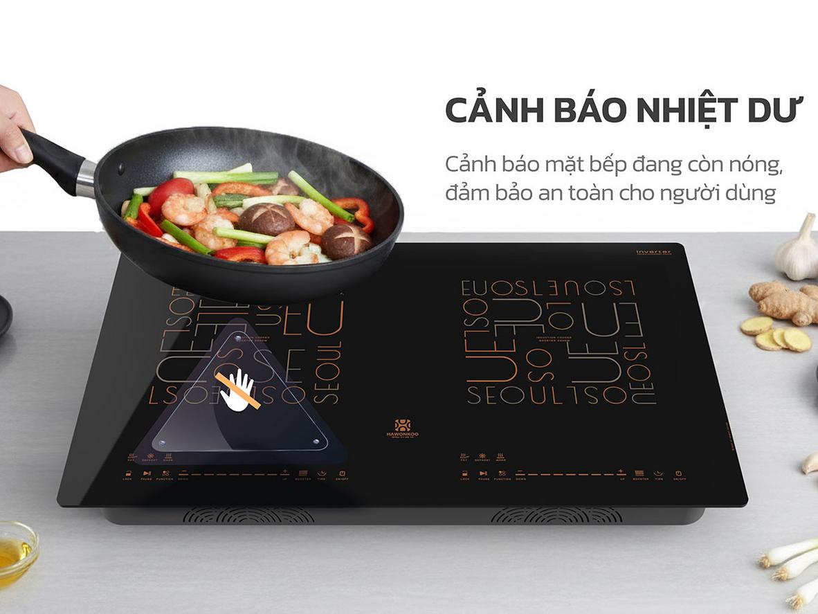 Tăng tốc nấu nướng với công suất mạnh mẽ