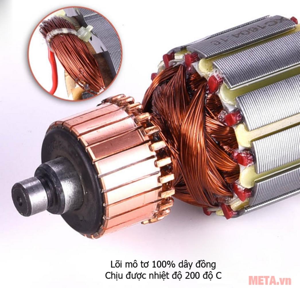 680W và 11.000 vòng/phút giúp mài cắt nhanh hơn
