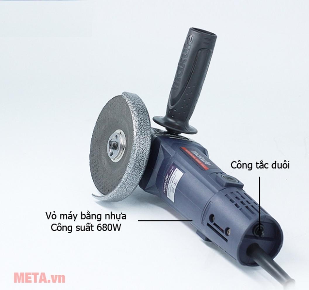 Công suất 680W phù hợp công việc mài cắt thường ngày