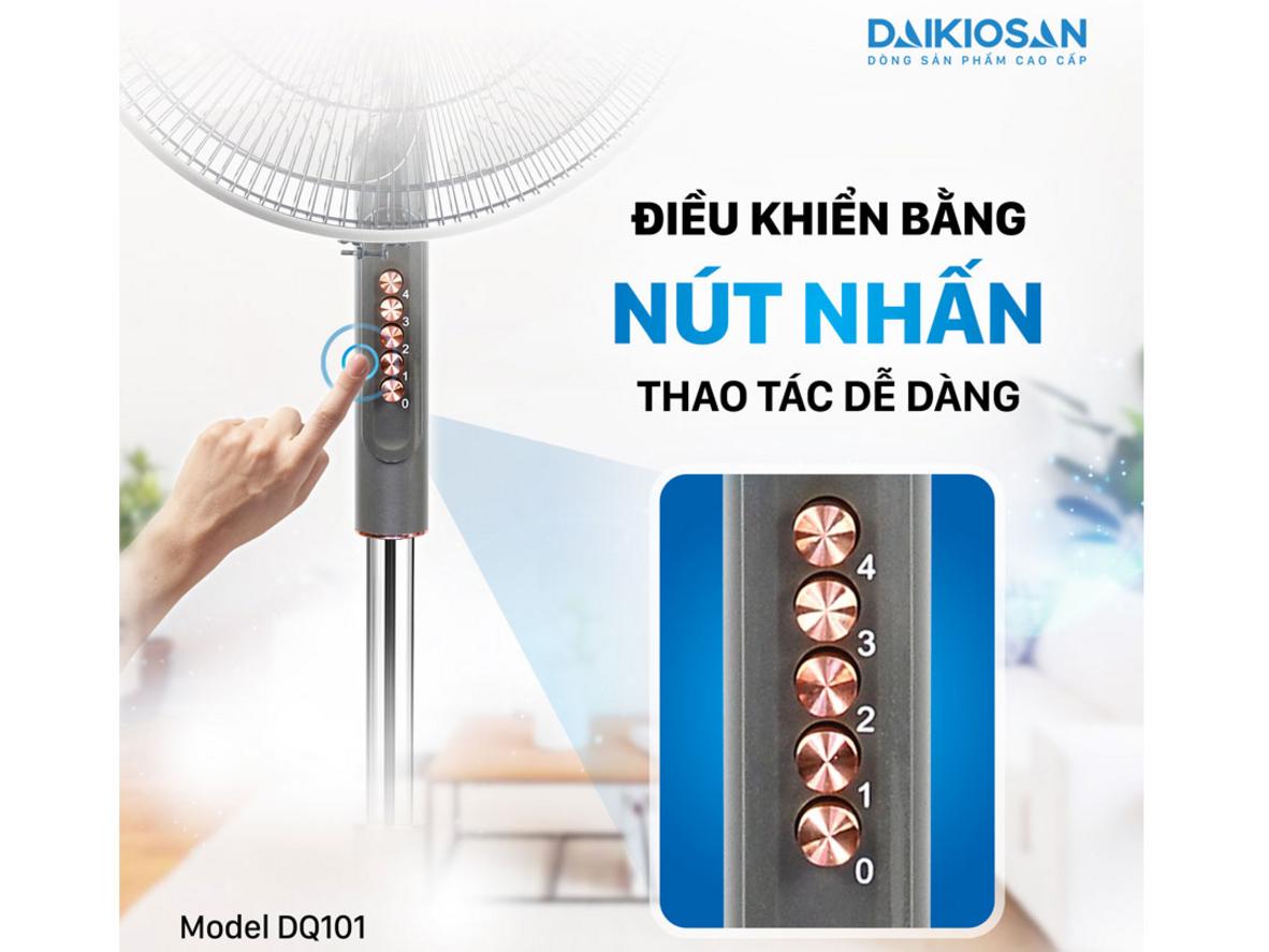 Làm mát mạnh mẽ với 7 cánh quạt 40cm