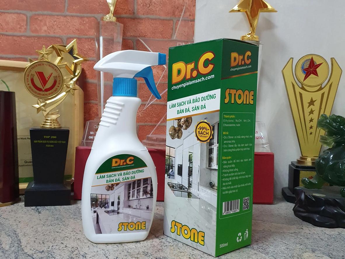 Công thức không axit an toàn cho đá marble và granite.