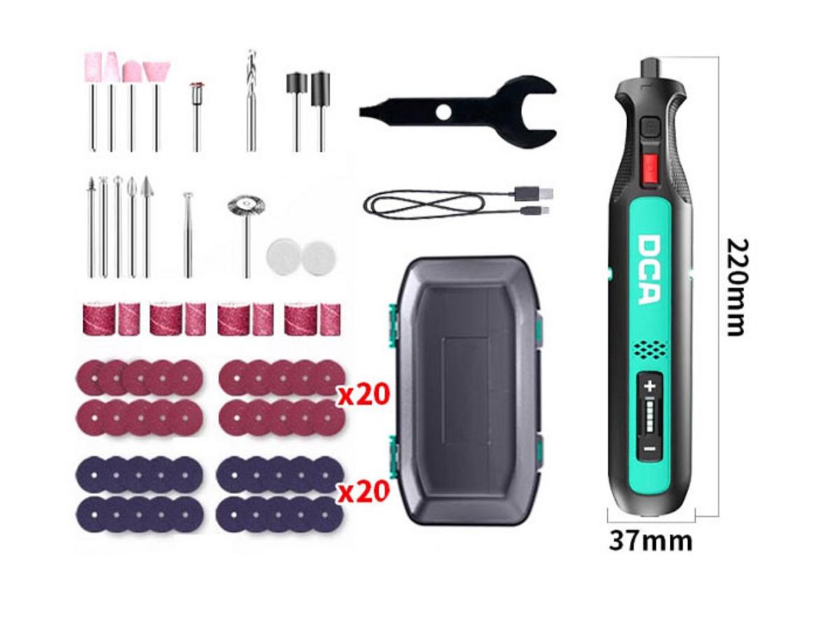 Cốt mài Φ3.2mm giúp thay mũi linh hoạt hơn.