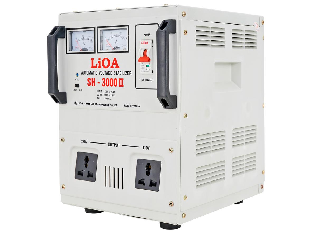 Dải điện áp vào 130V - 250V giúp máy hoạt động ổn định hơn ở khu vực điện yếu.