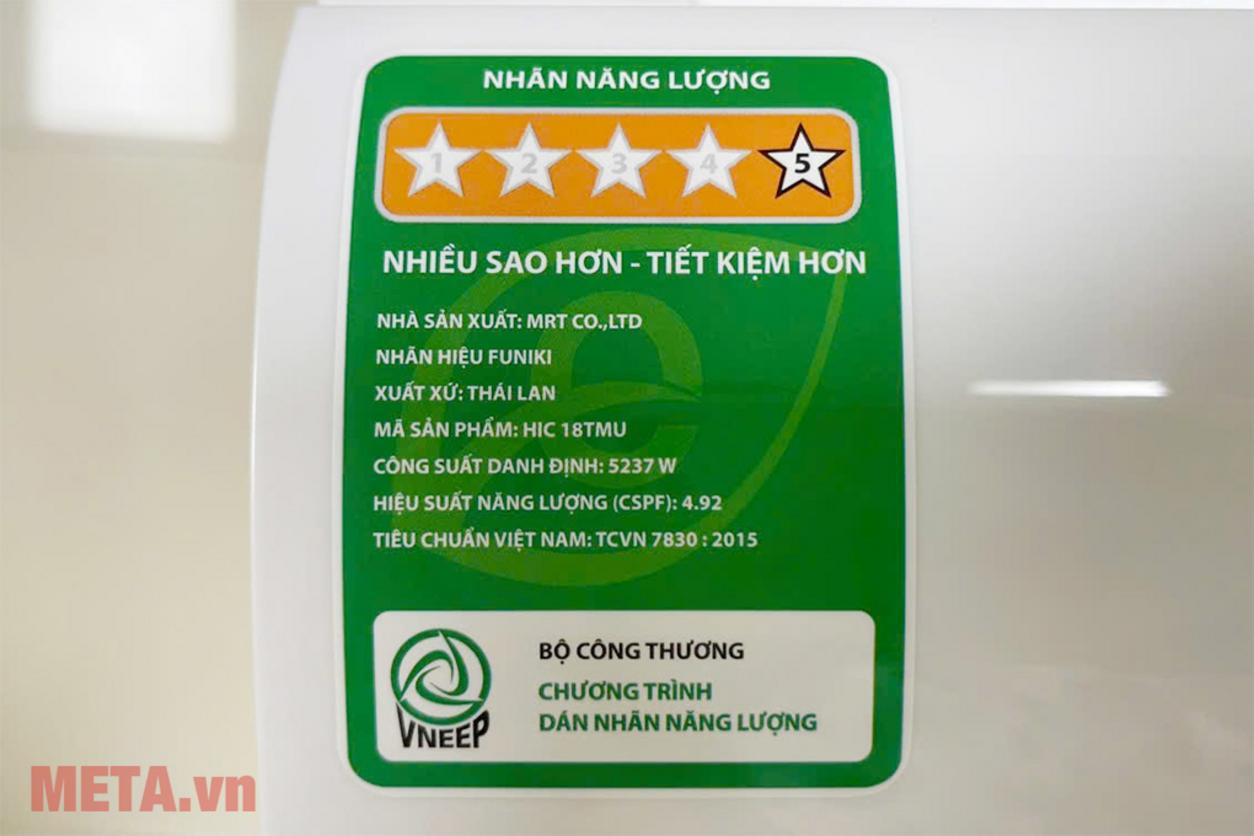 Dàn tản nhiệt nhôm và ống đồng tăng độ bền cho máy.