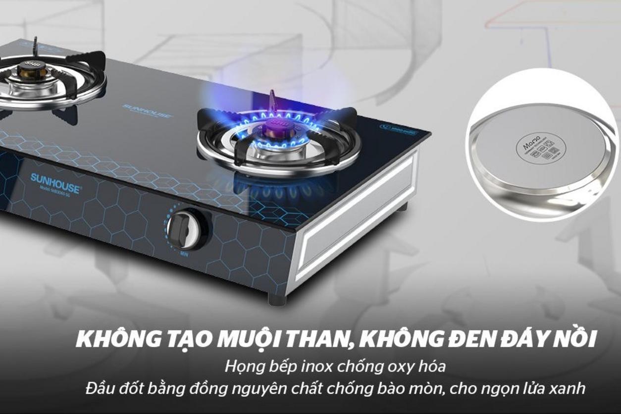 Magneto, kiềng thép tráng men và họng bếp inox bền bỉ.
