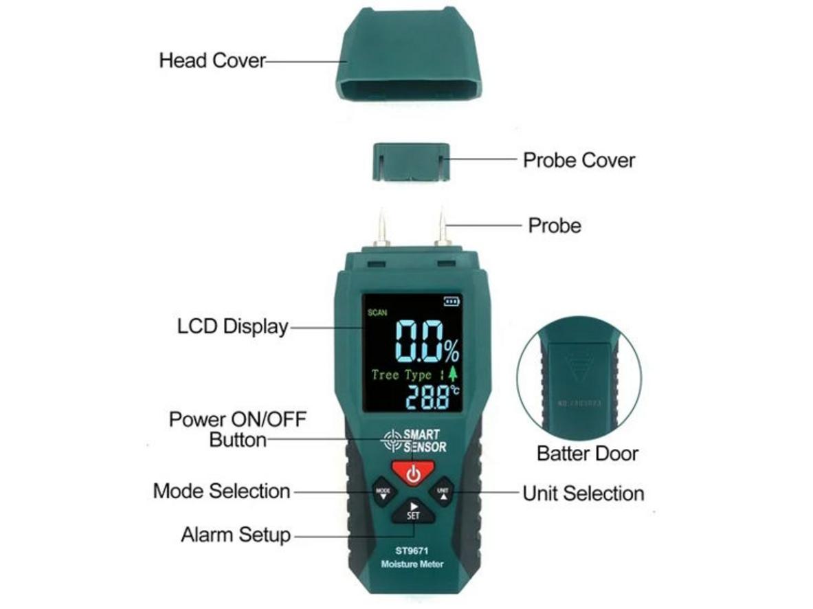 Đầu dò kim loại và data hold hỗ trợ thao tác thực tế.