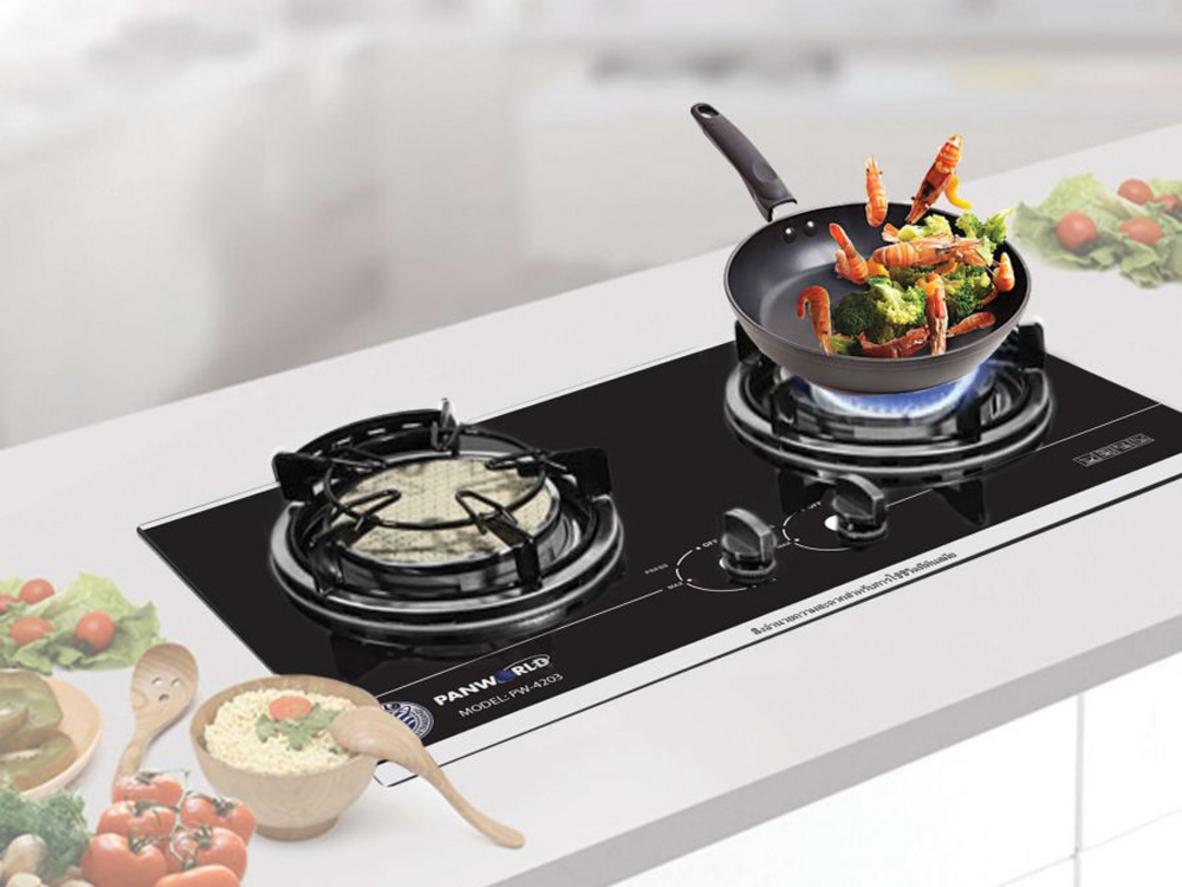 Đầu đốt Ceramic hồng ngoại giúp nấu nhanh và tiết kiệm gas.