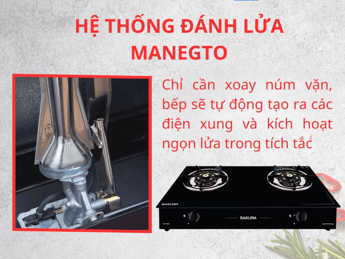 Đầu đốt đồng thau và Magneto cho khả năng nấu ổn định.