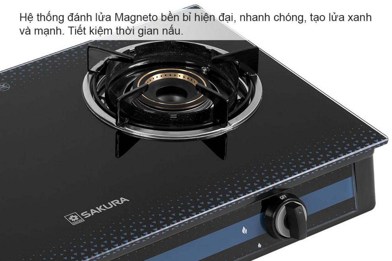 Đầu đốt đồng thau, Magneto và kiềng chắn gió giúp bếp bền, tiết kiệm gas