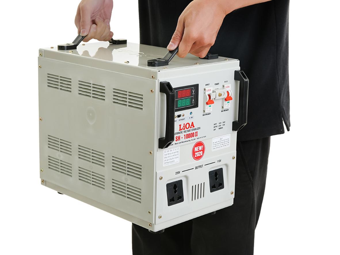 Dải điện áp vào 150V - 250V phù hợp nhiều khu vực sử dụng.