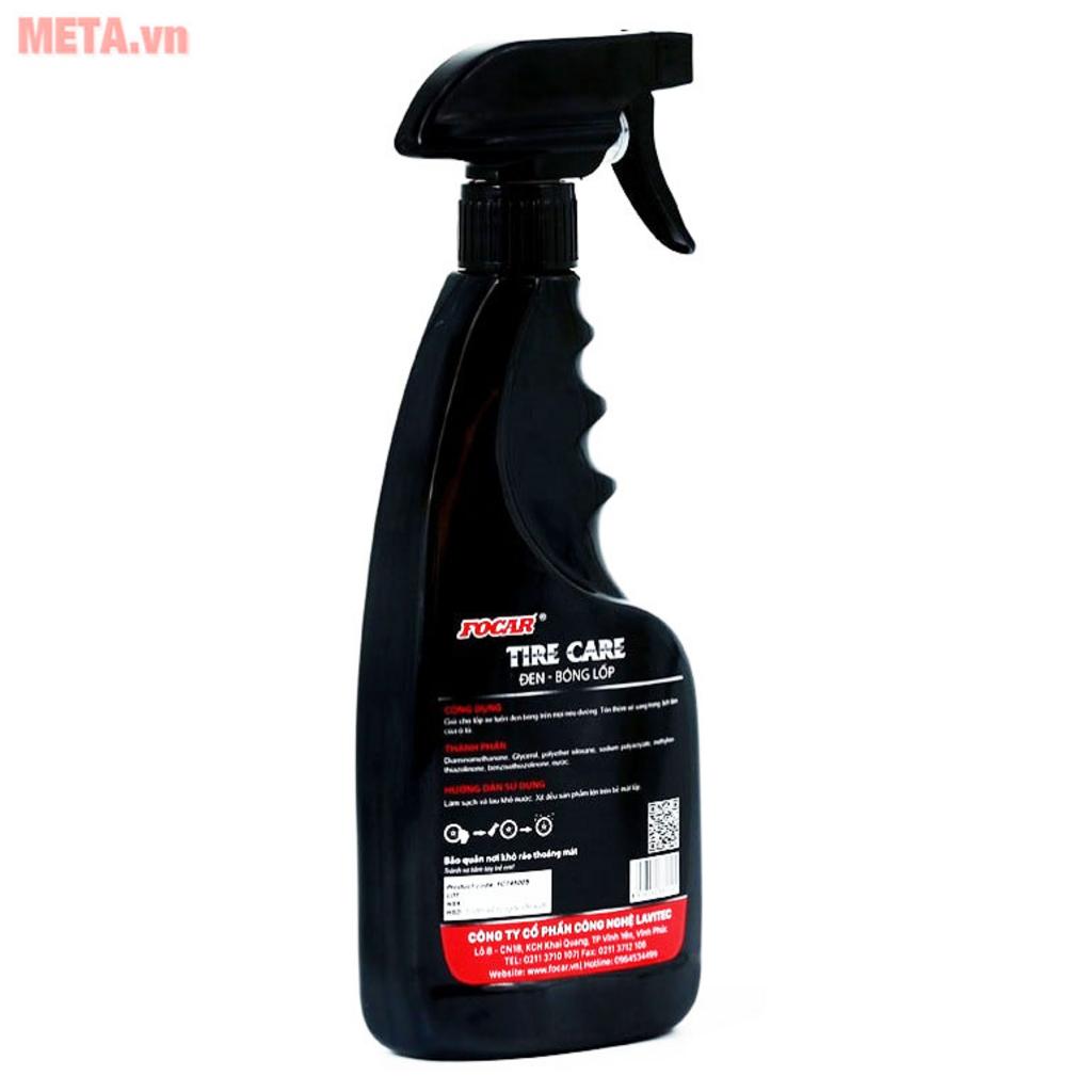 Phục hồi vẻ ngoài đen bóng cho lốp xe.