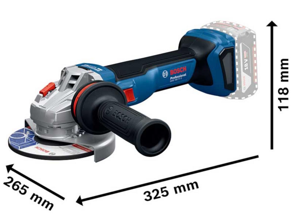 Đĩa 100mm và thiết kế gọn cho thao tác linh hoạt