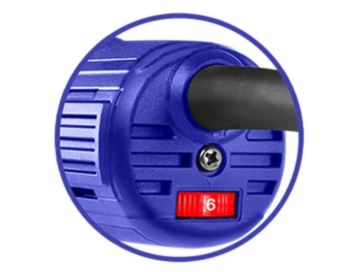 Thiết kế đĩa 125mm, ren M14 và công tắc trượt giúp thao tác tiện hơn.