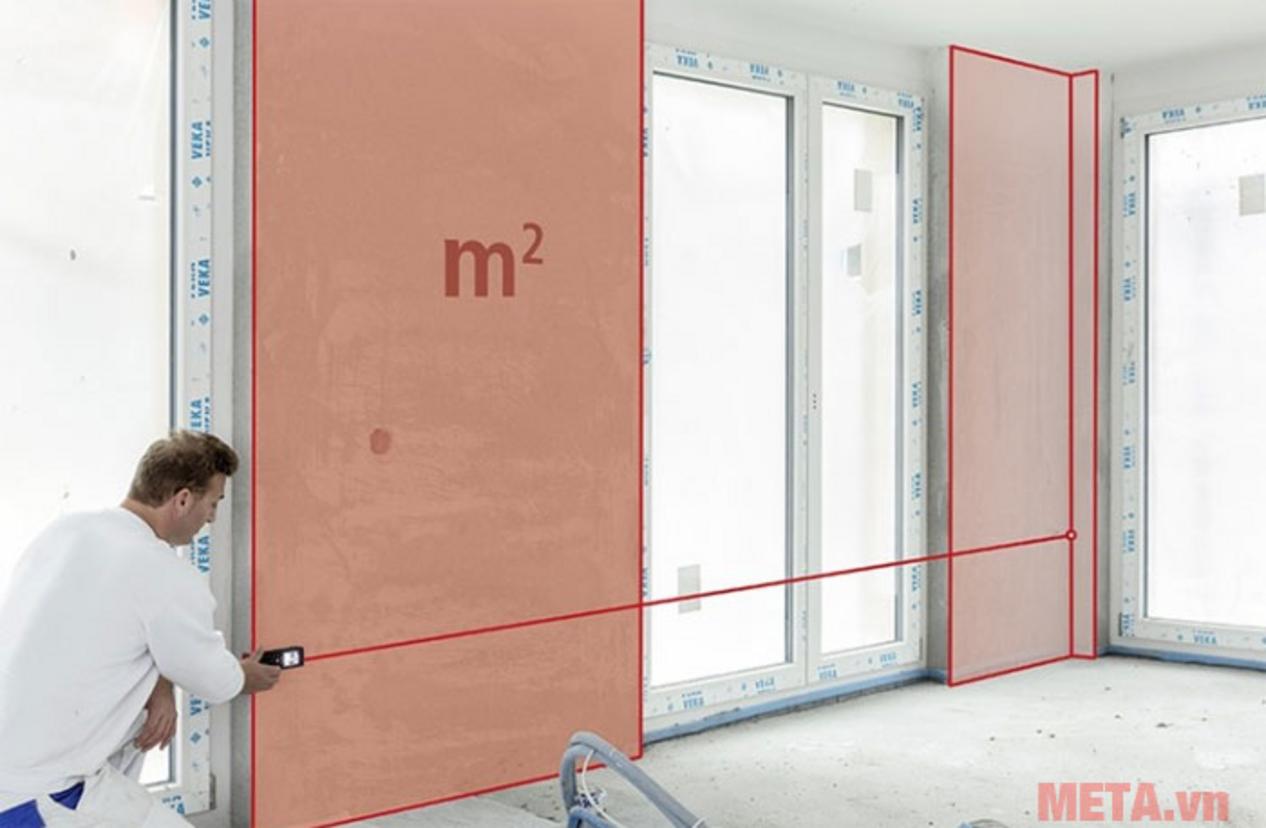 Phạm vi đo 150m và độ chính xác ±1.0 mm mang lại số liệu tin cậy.