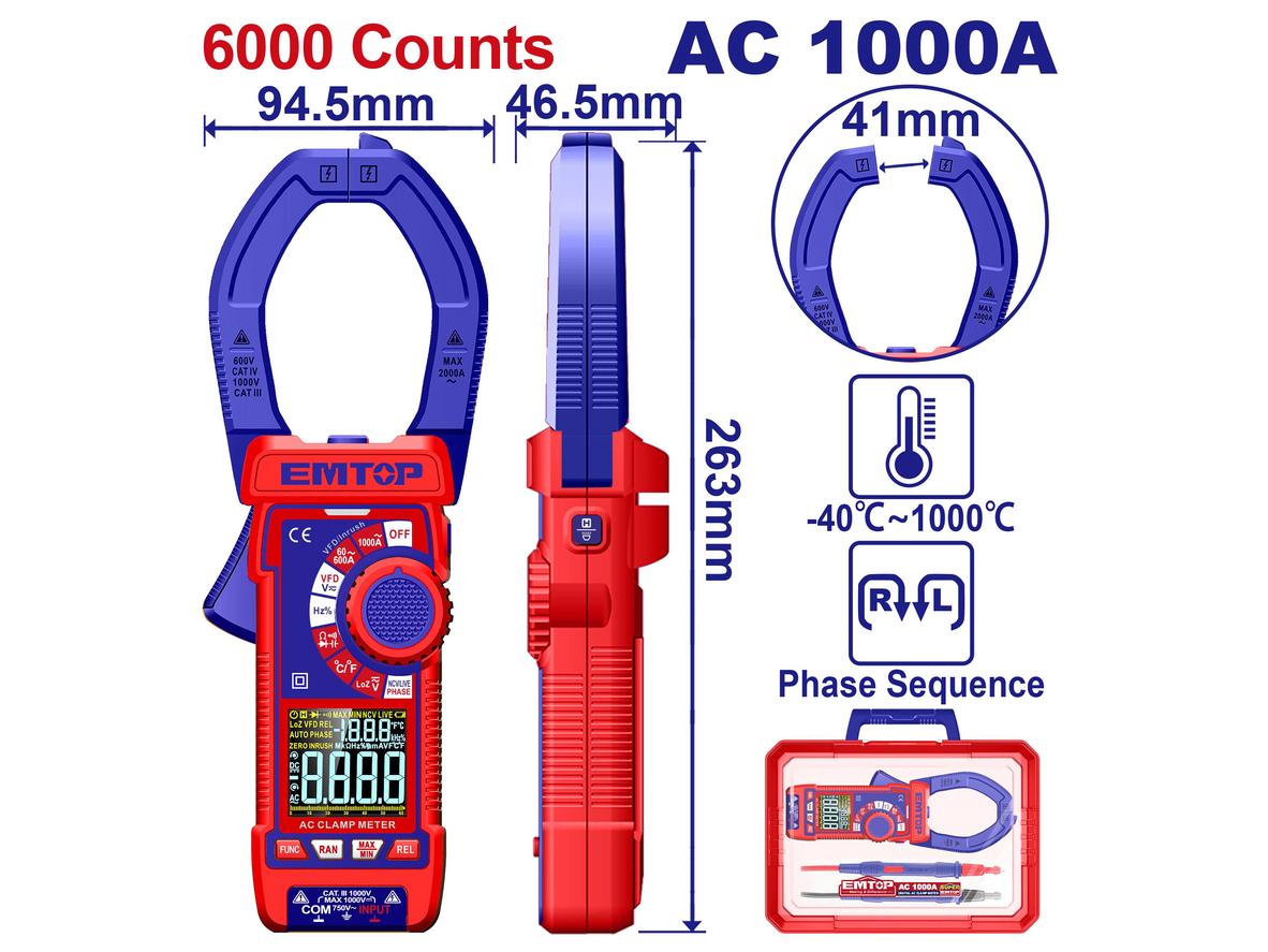 Đo điện áp AC/DC nhanh và rõ ràng
