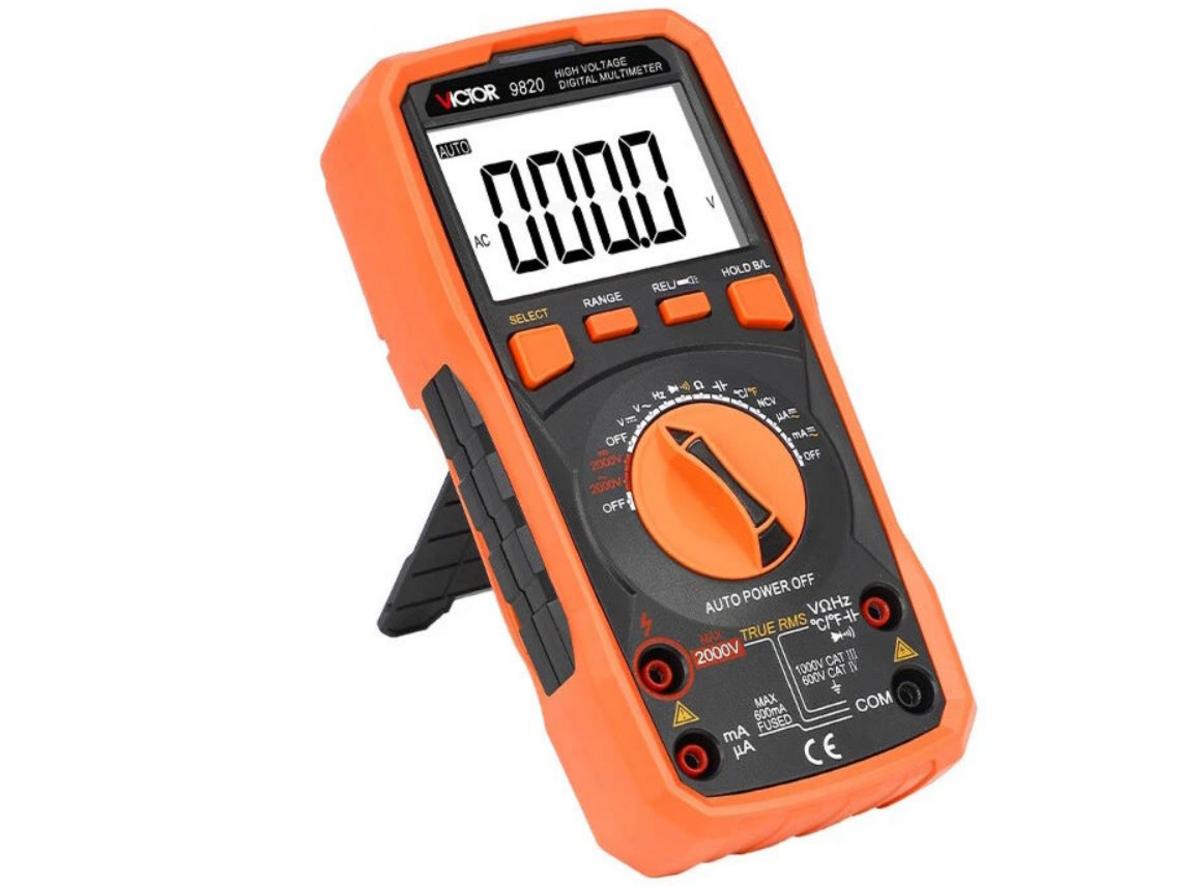 Đo điện áp cao 2000V AC/DC với Victor 9820