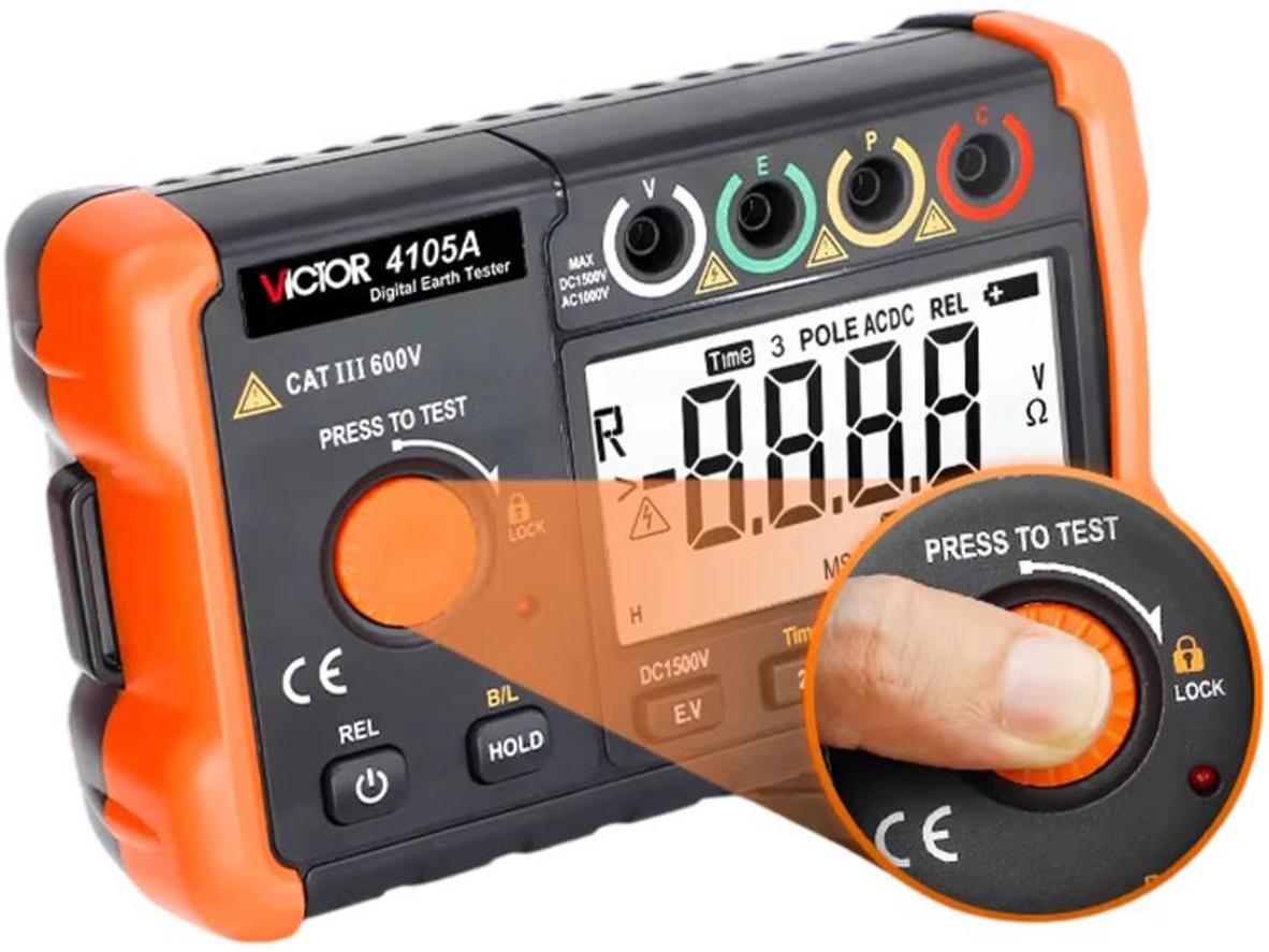 Dải đo điện trở đất linh hoạt 20Ω/200Ω/2000Ω