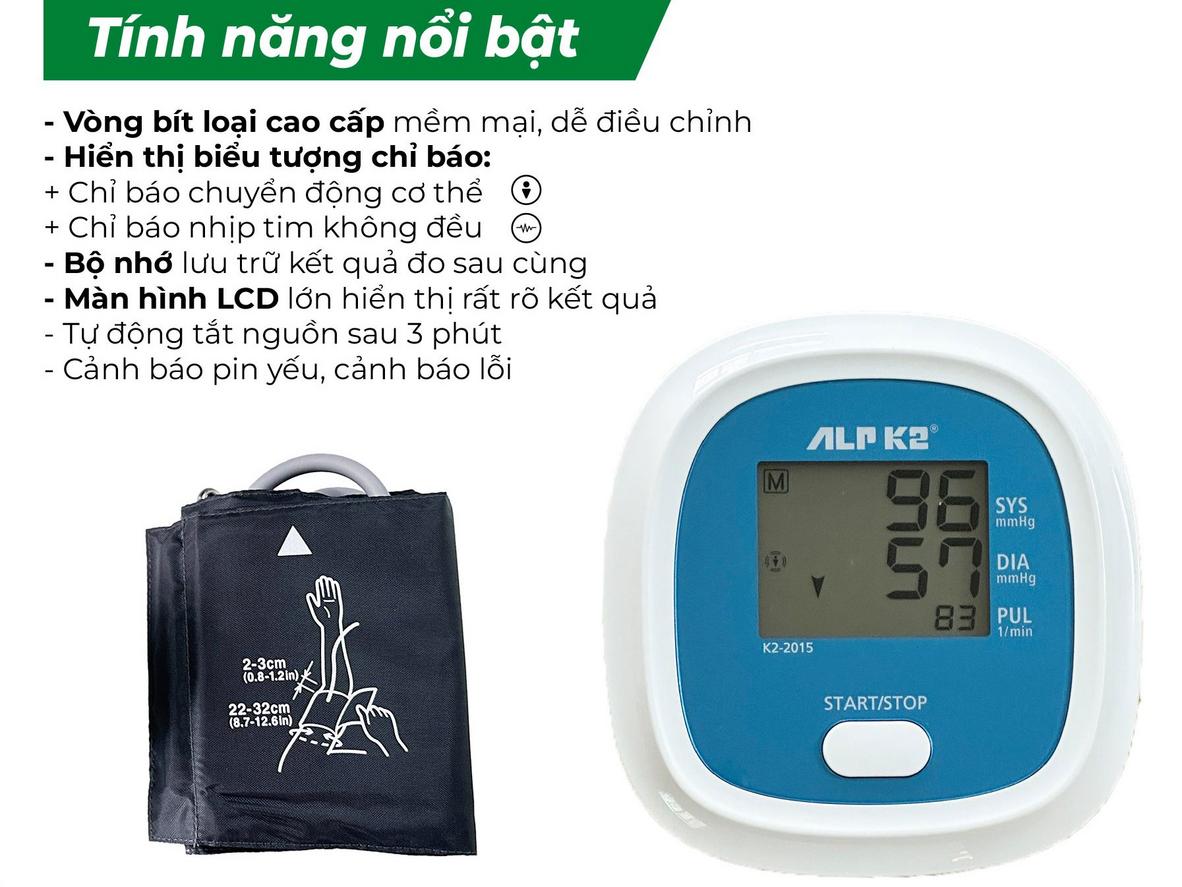 Đo bắp tay nhanh và êm với ALPK2 K2-2015