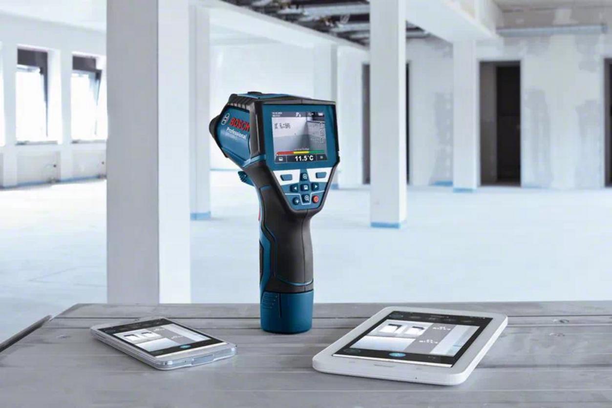 Đo nhiệt độ bề mặt rộng với Bosch GIS 1000C