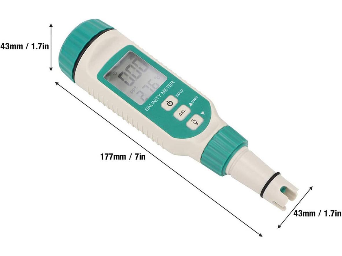 Đo độ mặn linh hoạt cho ao tôm, nước lợ và nước biển.