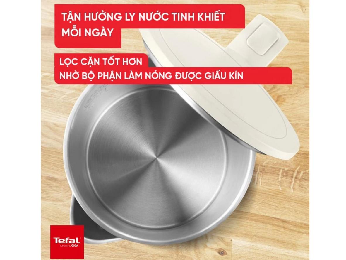 Công suất 1500W giúp đun nước nhanh, tiện cho sinh hoạt hằng ngày.