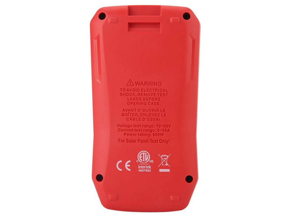 UT673PV đo các thông số quan trọng của tấm pin mặt trời.