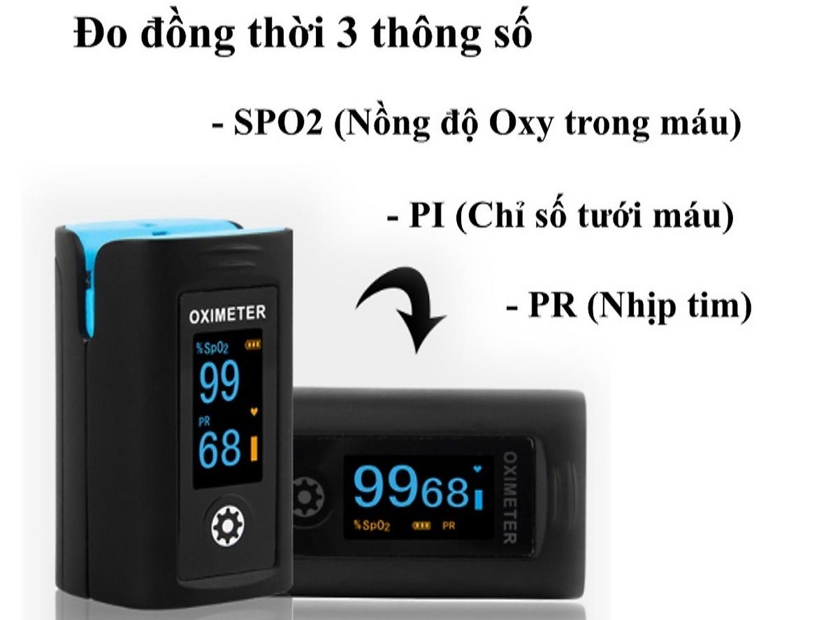 Theo dõi SpO2, PR và PI tiện lợi tại nhà.