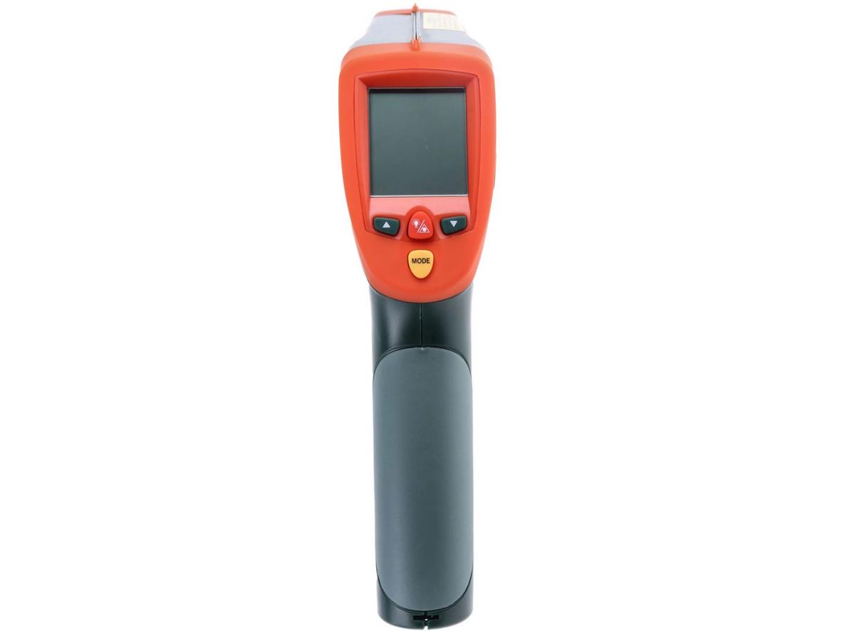 Laser kép hội tụ giúp xác định đúng điểm đo từ xa.