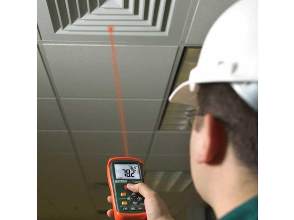 Đo tốc độ gió đa đơn vị trên Extech AN100