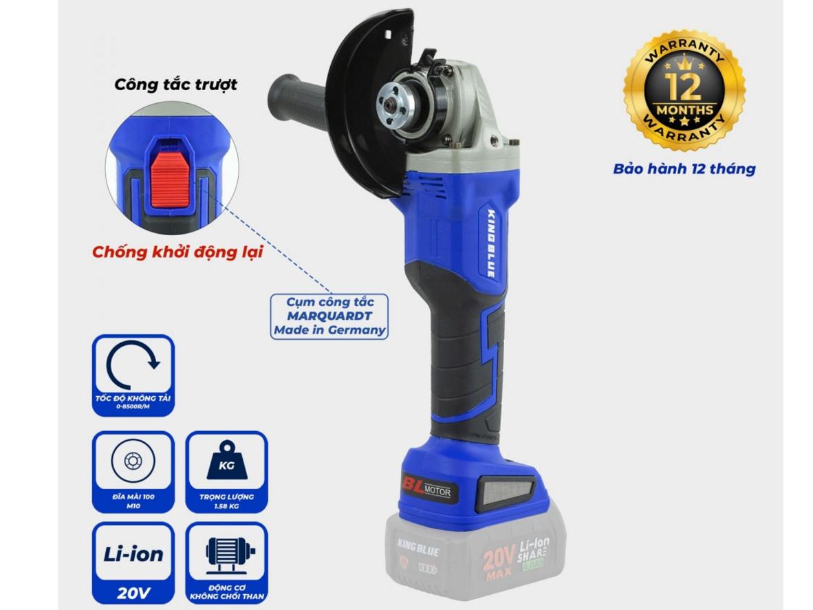 Động cơ 20V không chổi than bền bỉ và ổn định